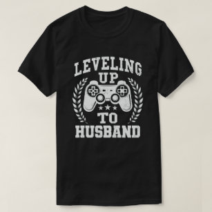 Levelling Up To Husband Groom Video Game T-Shirt