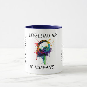 Levelling Up to Husband Newlywed Groom Gift Mug