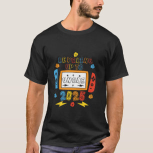 Levelling Up To Uncle 2025 Pregnancy Announcement T-Shirt