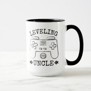 Levelling up to uncle first father's day mug