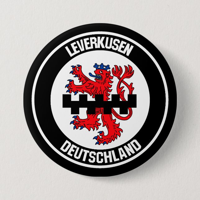Leverkusen Round Emblem 7.5 Cm Round Badge (Front)