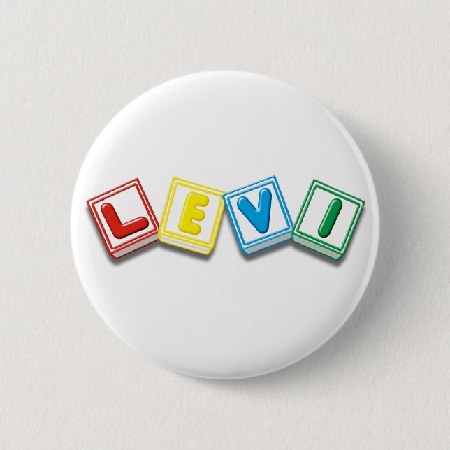 Levi 6 Cm Round Badge (Front)