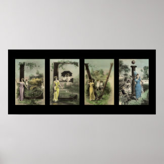 LEVI Alphabet Letter Name Art Poster