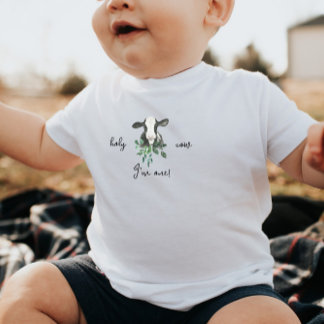 LEVI Cow First Birthday Shirt