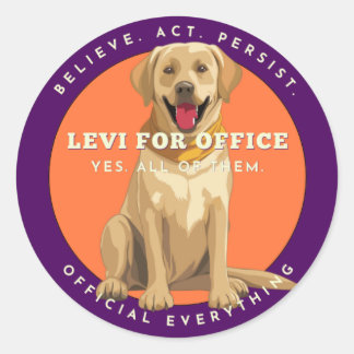 Levi For Office Classic Round Sticker