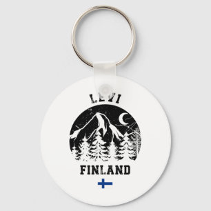 Levi Lapland Ski Resort Finland Alpine Skiing Finn Key Ring