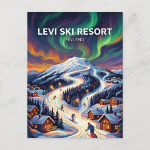 Levi Ski Resort Finland Postcard