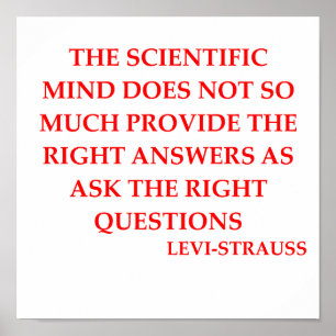 LEVI-strauss quote Poster