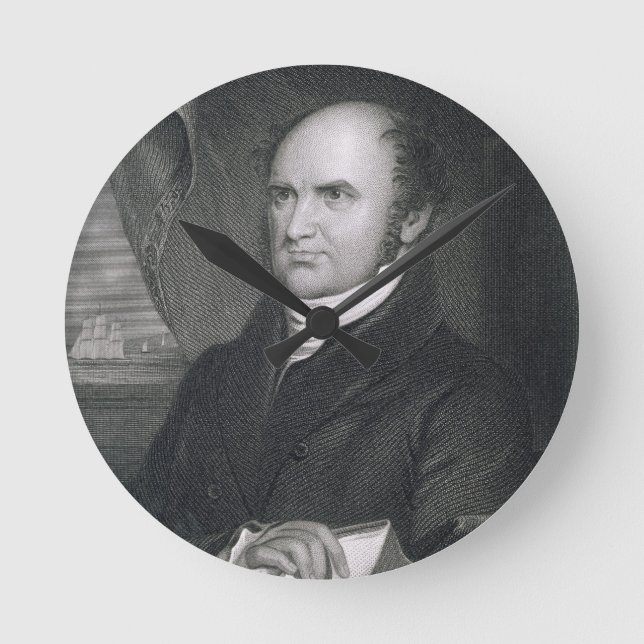 Levi Woodbury, engraved by Robert E. Whitechurch ( Round Clock (Front)