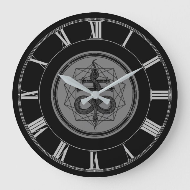 Leviathan's cross LARGE WALL CLOCK (Front)