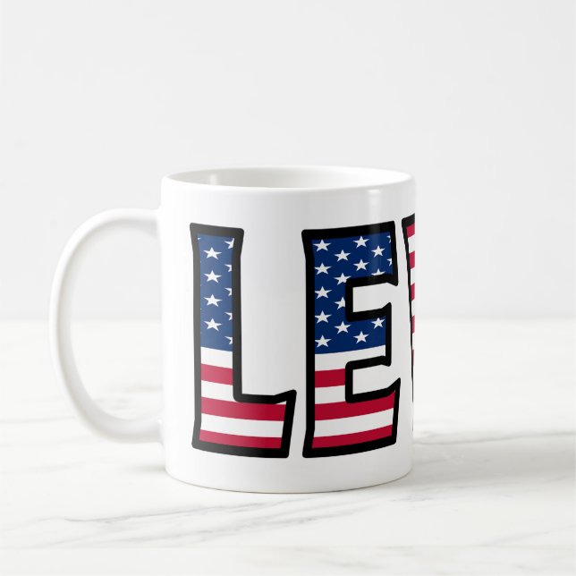 Levin Name First Name USA stylish cup of coffee cu (Left)