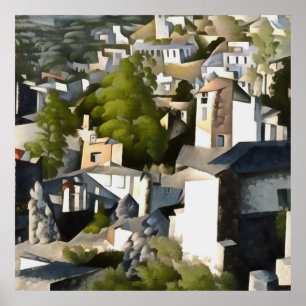 Levissihan Kayakoy Historical Hillside Houses Art Poster