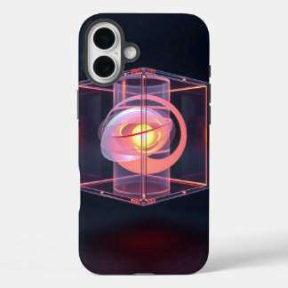 levitating cube sculpture iPhone 16 plus case