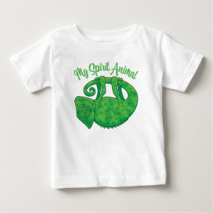 Levitating Lizard Chameleon Spirit Animal Baby T-Shirt