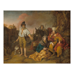 Levite and his concubine at Gibeah, Old Testament  Photo Print