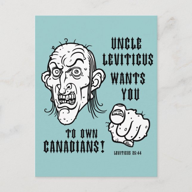 Leviticus 25:44 postcard (Front)