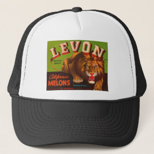 Levon California Melons Crate Label Trucker Hat