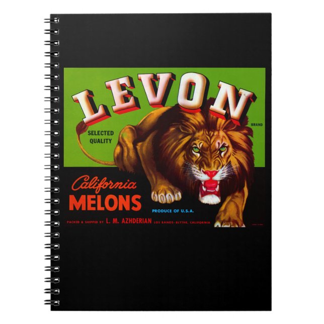 Levon California Melons Notebook (Front)