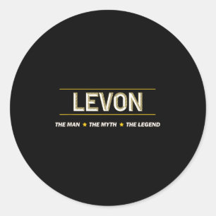 Levon - The Man The Myth The Legend _ Mens Boys Na Classic Round Sticker