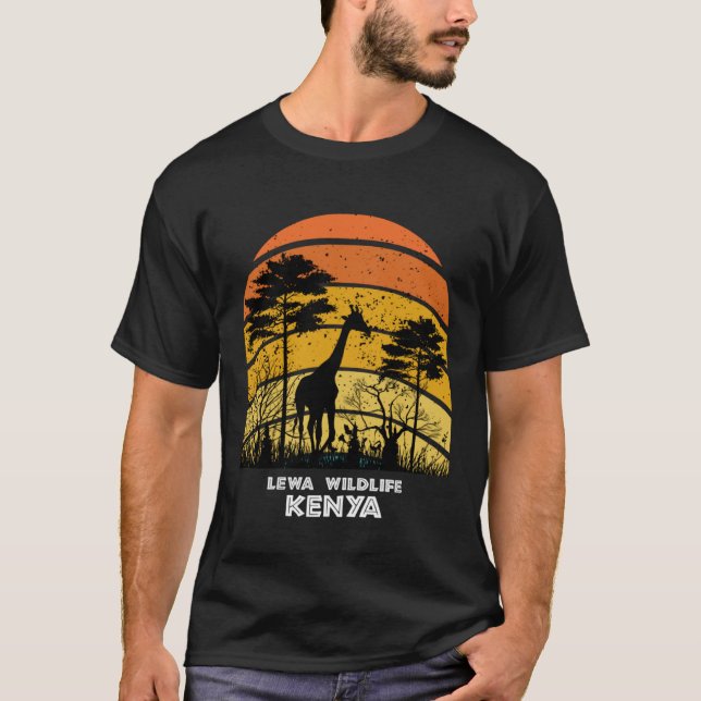 Lewa Wildlife, Kenya Safari National Park Game Res T-Shirt (Front)