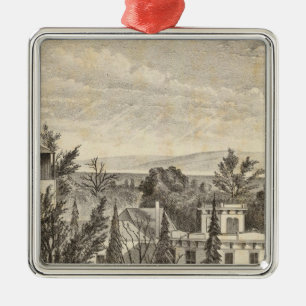 Lewelling res, farm metal ornament