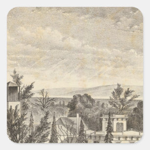 Lewelling res, farm square sticker