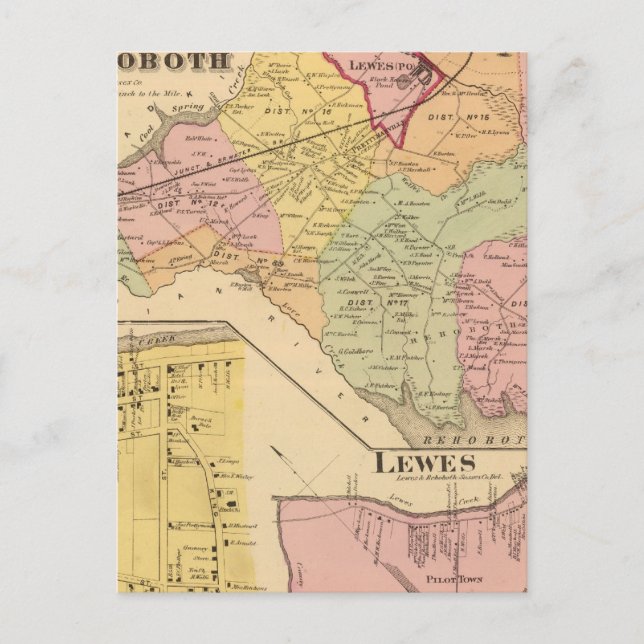 Lewes and Rehoboth Postcard (Front)