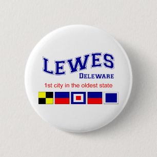 Lewes, DE 6 Cm Round Badge