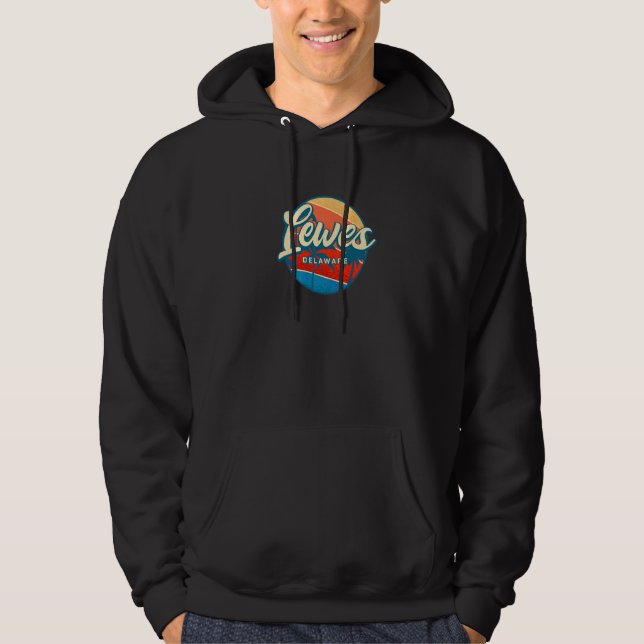 Lewes Delaware Summer De Tropical Lewesian Beach Hoodie (Front)