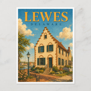 Lewes Delaware Zwaanendael Museum GeoSaga Postcard