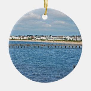 "Lewes Harbour from ferry" collection Ceramic Ornament