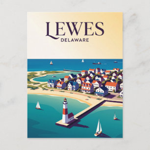 Lewes USA Postcard