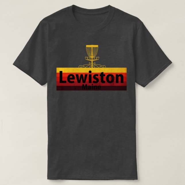 Lewinston Disc Golf Maine T-Shirt (Design Front)