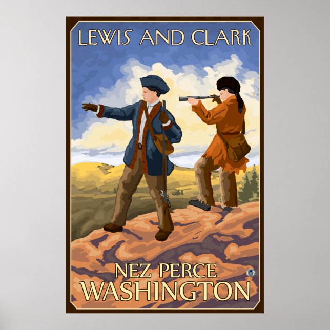Lewis and Clark - Nez Perce, Washington Poster (Front)