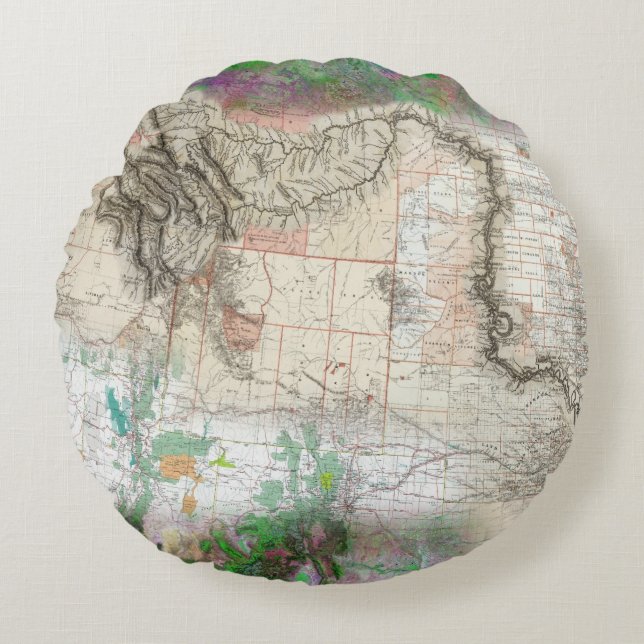 Lewis and Clark Round Cushion (Front)