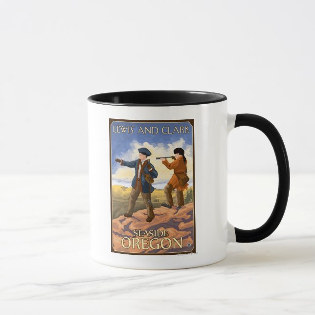 Lewis and Clark - Seaside, Oregon Mug (Right)
