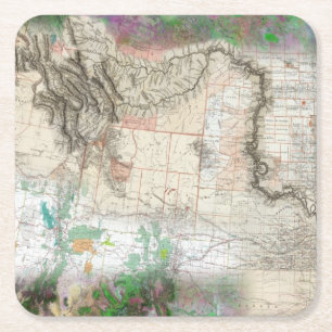 Lewis and Clark Square Paper Coaster