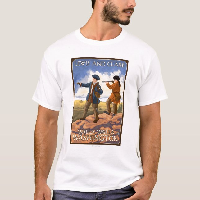 Lewis and Clark - Walla Walla, Washington T-Shirt (Front)