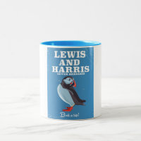 Lewis and Harris Scotland Puffin travel poster