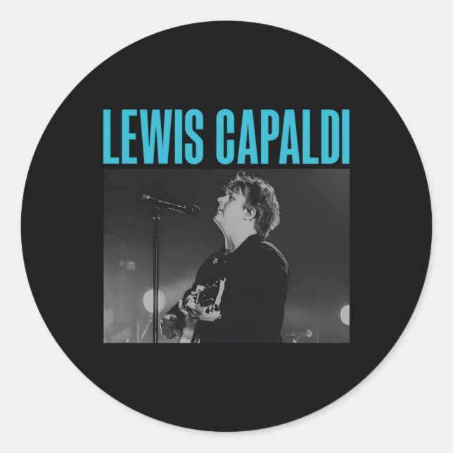 Lewis Capaldi Â€“ Live Photo Classic Round Sticker (Front)