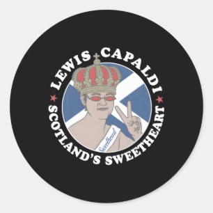 Lewis Capaldi €“ Scotland'S Sweethe Classic Round Sticker