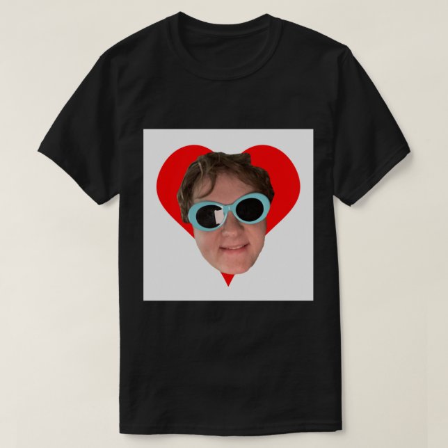 Lewis Capaldi Heart &amp; Sunglasses  Classic T-Sh T-Shirt (Design Front)
