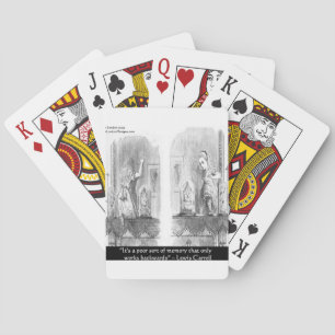 Lewis Carroll Graphic & Famous Quote Playing Cards