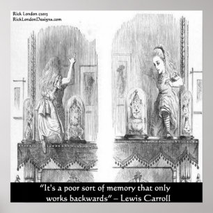 Lewis Carroll Graphic & Famous Quote Poster