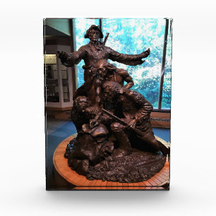 Lewis & Clark Statue, Fort Clatsop, Oregon Photo Block
