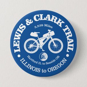 Lewis & Clark Trail (cycling) 7.5 Cm Round Badge