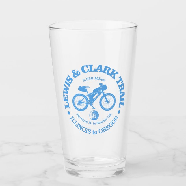 Lewis & Clark Trail (cycling) Glass (Front)
