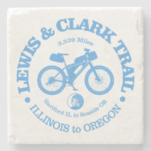 Lewis & Clark Trail (cycling) Stone Coaster