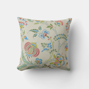 Lewis Day's "Granny" Floral Throw Pillow