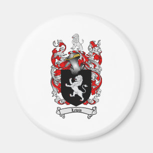Lewis Family Crest - Lewis Coat of Arms Magnet